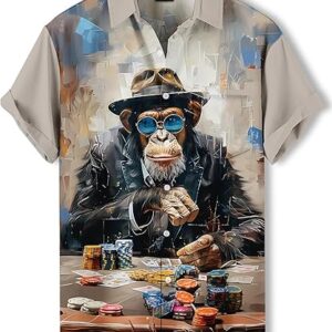 Men's Monkey Hawaiian Shirt