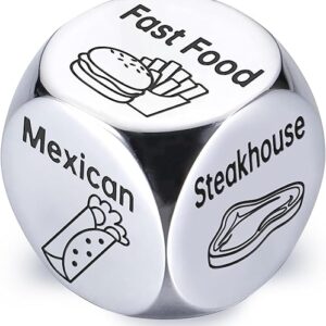 Valentines Day Gifts: Steel Food Decision Dice