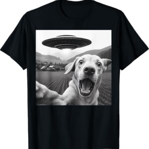 UFO Dog Selfie T-Shirt