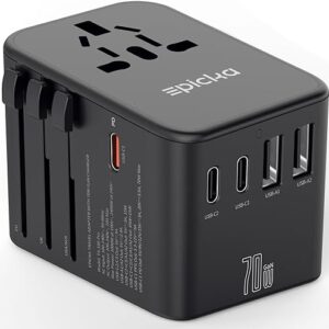 Universal Travel Adapter, GaN International Plug Adapter