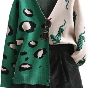 Women's Leopard Tiger Print Cardigan