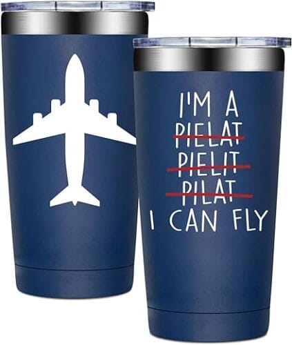 20oz I Can Fly Pilot Tumbler Cup