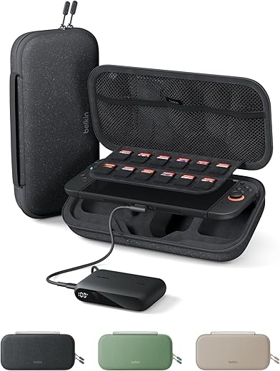 Belkin Nintendo Switch 2 Case w/Integrated 10,000mAh Power Bank Charger
