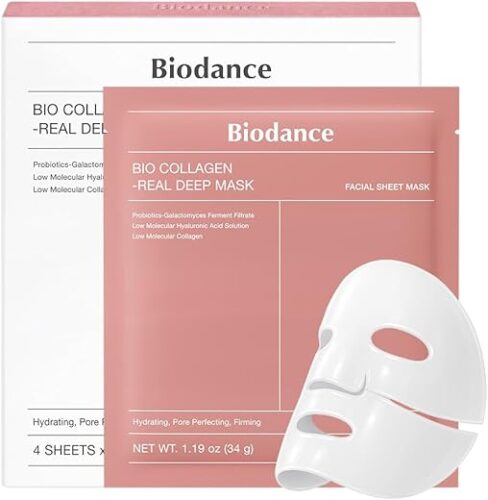 Bio-Collagen Real Deep Mask, Hydrating Overnight Hydrogel Mask