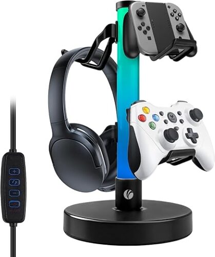 Headphone Stand with 17 Light Modes