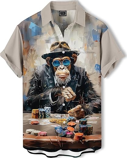 Men’s Monkey Hawaiian Shirt