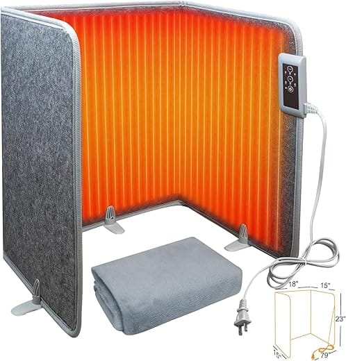 Under Desk Foldable Leg Warmer With Soft Blanket