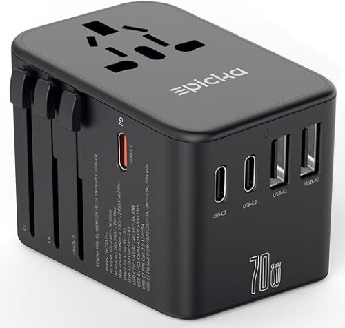 Universal Travel Adapter, GaN International Plug Adapter