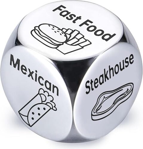Valentines Day Gifts: Steel Food Decision Dice