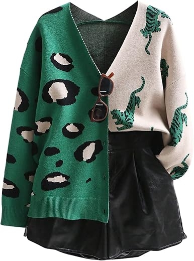 Women’s Leopard Tiger Print Cardigan