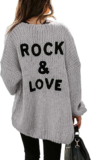 Women’s Long Sleeve Rock & Love Cardigan