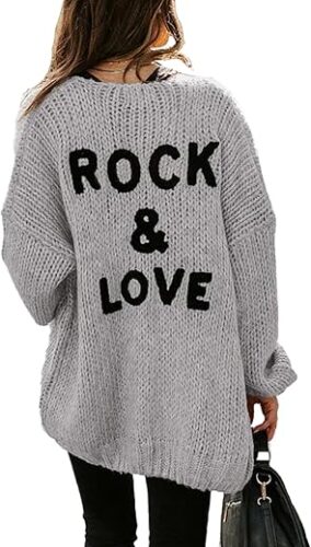 Women’s Long Sleeve Rock & Love Cardigan